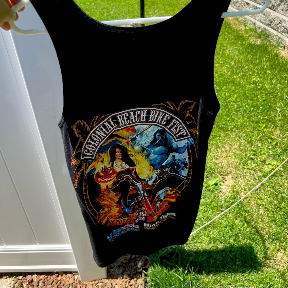 Colonial Beach Bike Fest 2015 Women’s Tank Sz L